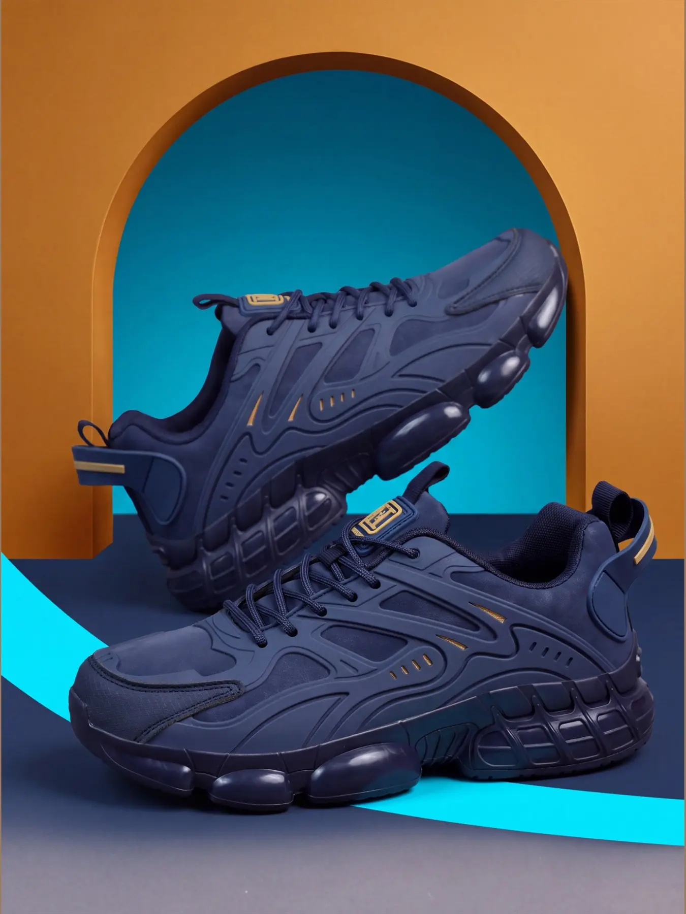Men's Tactical High-Performance Running Shoes, Durable PU Leather, Crystal Air Cushion, Ideal for Hiking, Light Sports, Urban Commuting