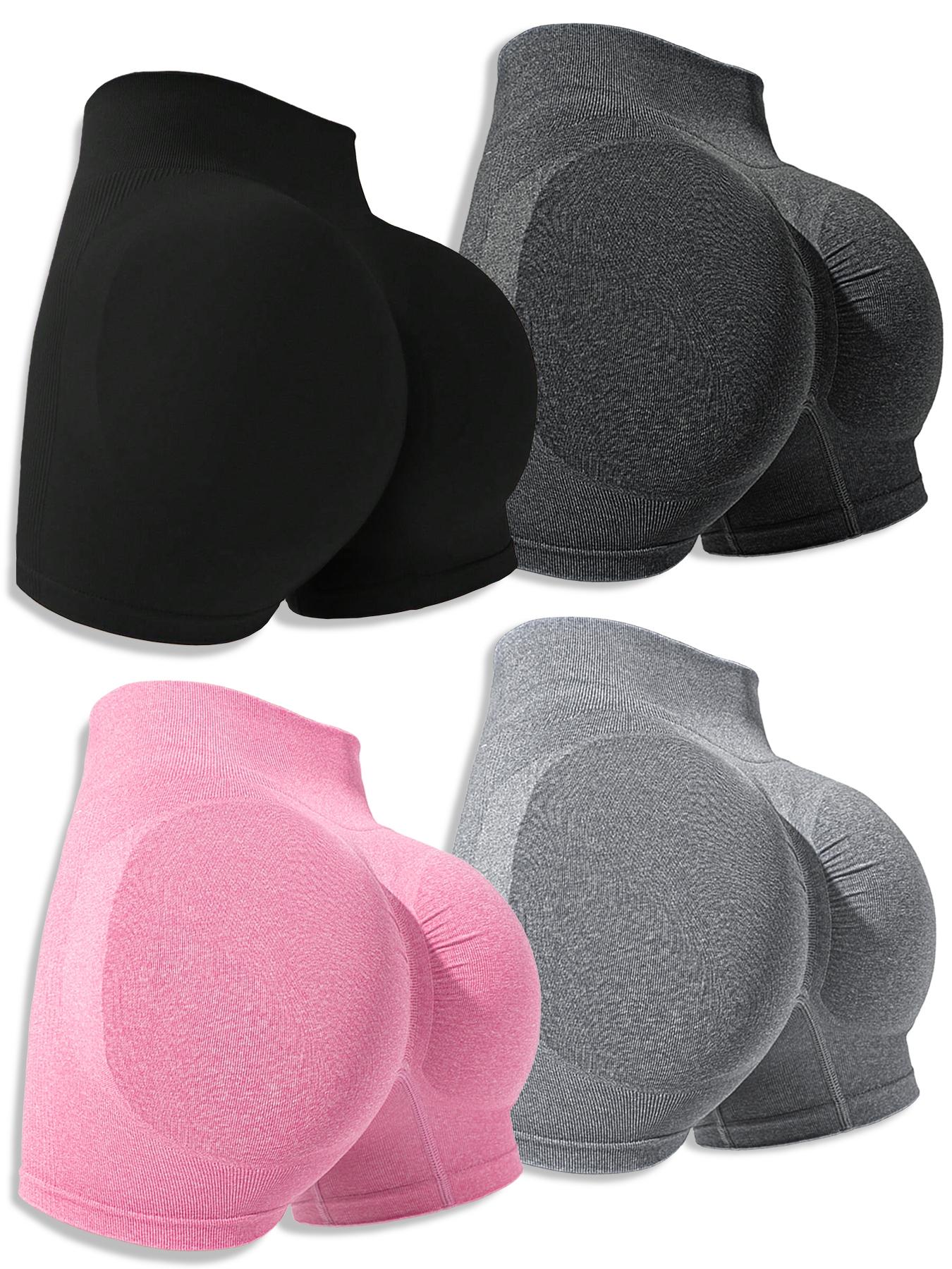 Sporty Women's Plain High Waist Skinny Sports Shorts, Soft Stretch Shorts, Sports Comfy Breathable Short Leggings for Yoga Gym Workout Running, Breathable Athletic Shorts, Ladies Sportswear for All Seasons, Gym Clothing