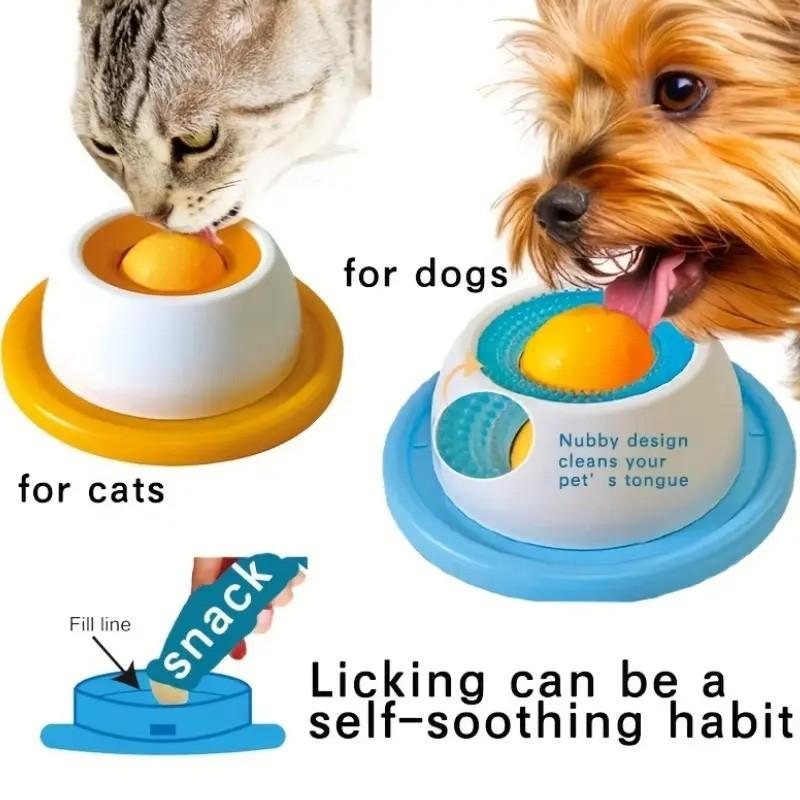 🐾 Promote Healthy Digestion | 1 Pc Pet Slow Feeder Plate | Interactive Dog Cat Snack Bowl