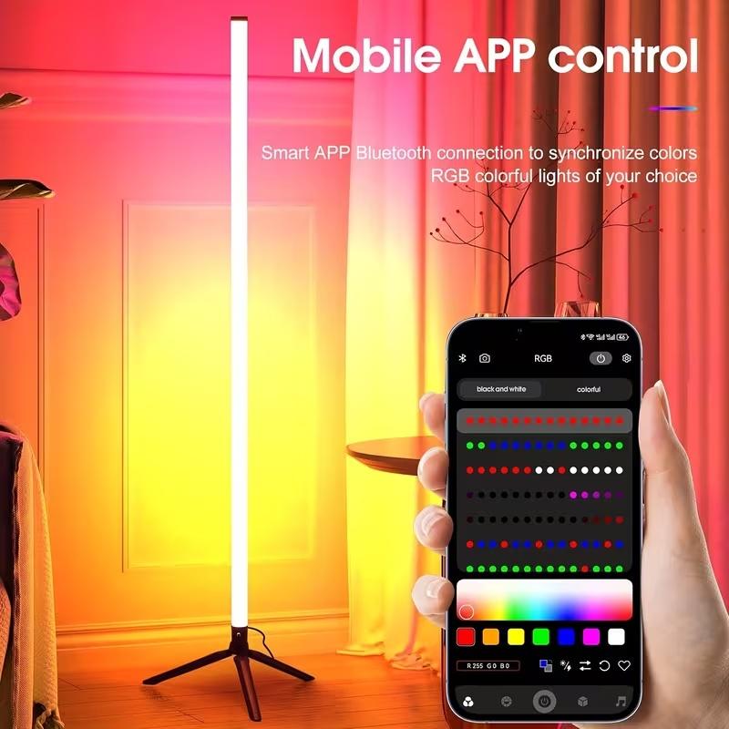 USB Powered LED Mood Floor Lamp with APP Control, Wireless Controller, Music Reactive Lighting Modes and Adjustable Brightness, Decorative Ambient Standing Light for Bedroom, Living Room, Game Room, Streaming Setup & Home DecorBring your room to life with USB Powered LED Mood Floor Lamp with APP Control, Wireless Controller, Music Reactive Lighting Modes and Adjustable Brightness, Decorative Ambient Standing Light for Bedroom, Living Room, Game Room, Streaming Setup & Home DecorBring your room to life with
