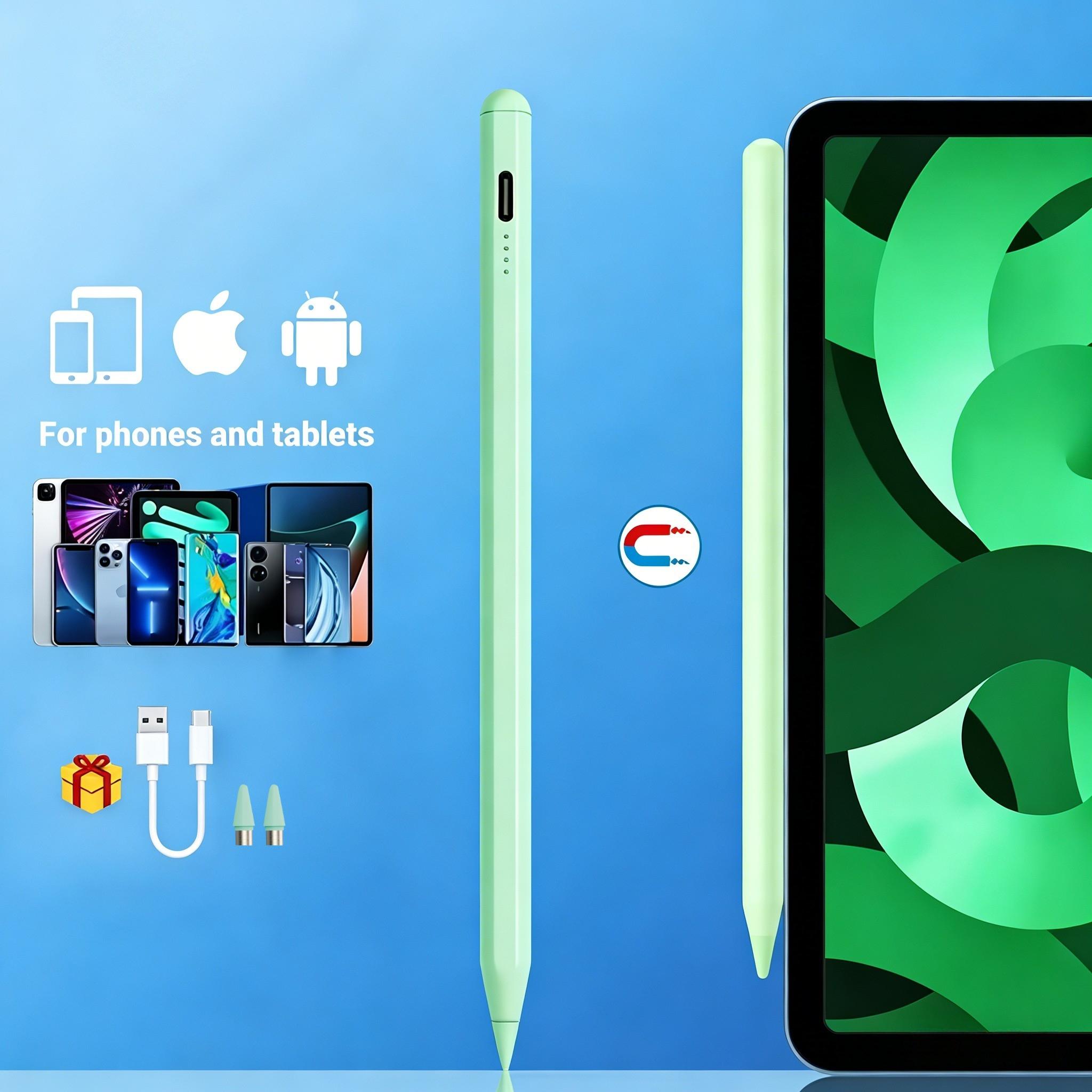 Universal Touch Pen Compatible with iOS Android Tablets Phones, Multi-Colored Tips, Capacitive Stylus Touch Pen for Drawing Writing