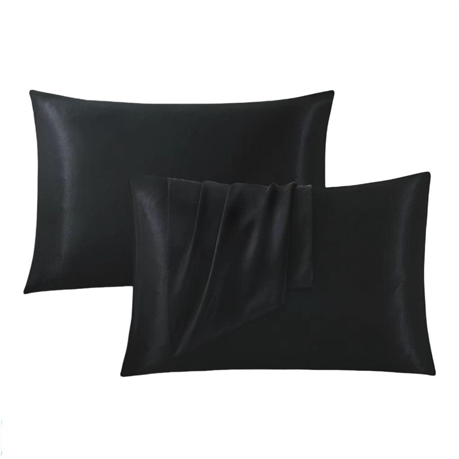 Mulberry Satin Silk Pillowcase,Ultra Smooth and Soft Breathable Cooling Silk Silk Pillowcase,Wrinkle-Free, Smooth and Cooling Pillow Covers Better for Hair and Skin, Gifts for Women Men(Pillow insert not included)