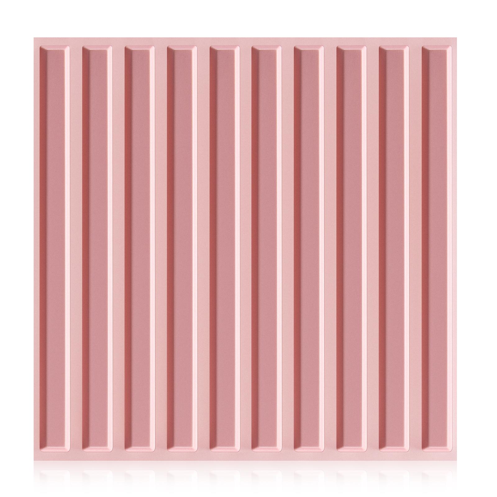 FLOLEOPA PVC Plastic 3D Wall Panels, Waterproof and Fire-Resistant, 11.8x11.8 inches, Approx. 1mm Thickness. Ideal for Living Rooms, Bedrooms, Hotels, Offices, Game Rooms, and TV Feature Walls. Modern Home Decor Vinyl. Includes Installation Accessories.