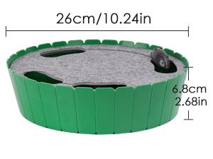 Pawaboo 4 Holes Whack-a-mole Electric Cat Toy, Interactive Cat Toy with Running Mouse, Pop and Play Hide Seek Cat Toy,Pet Supplies