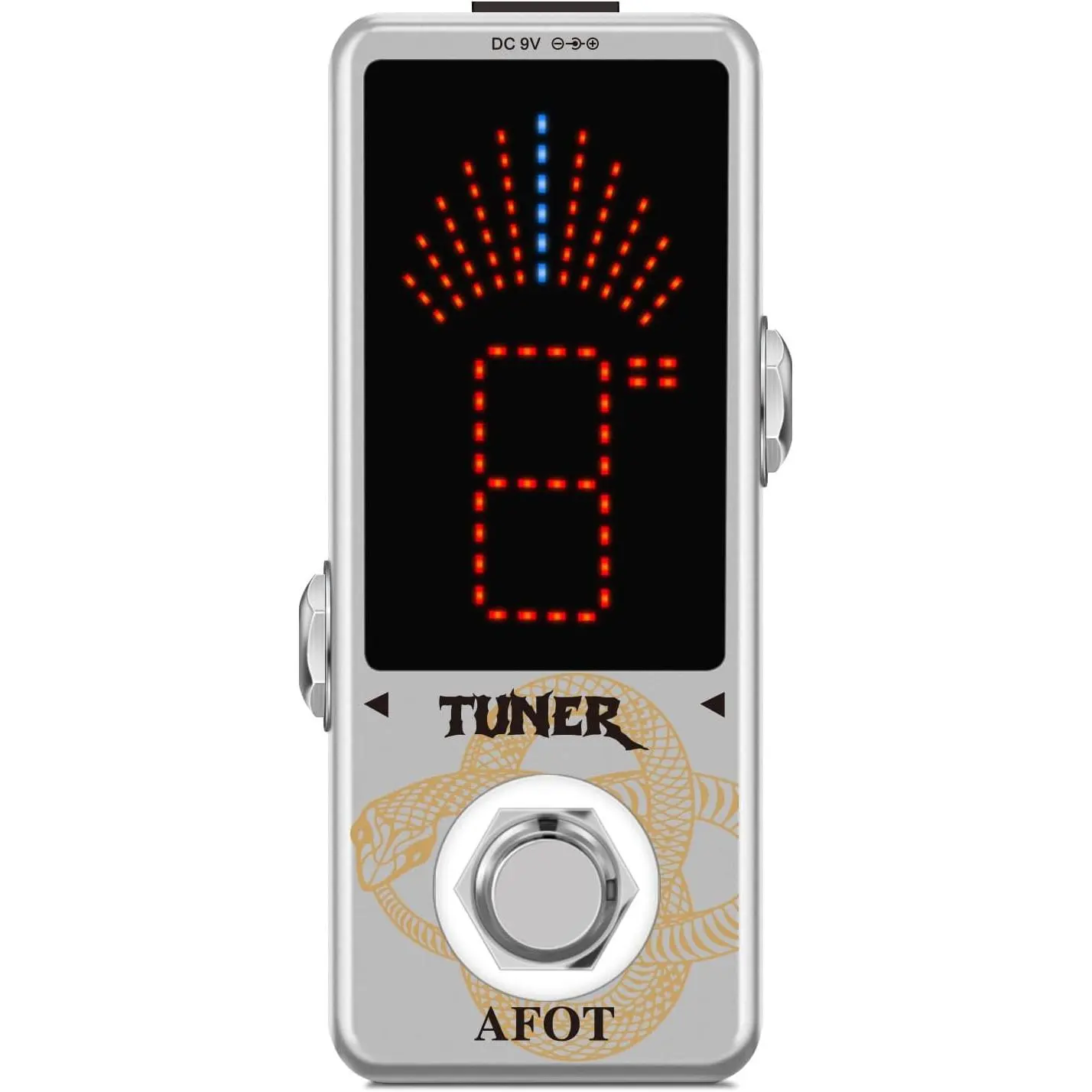 Tuner Pedal,Chromatic Guitar Tuner Pedal  and Accuate Tuner for  ± 1 Cent with Pitch  for Electric Guitar and Bass True Bypass