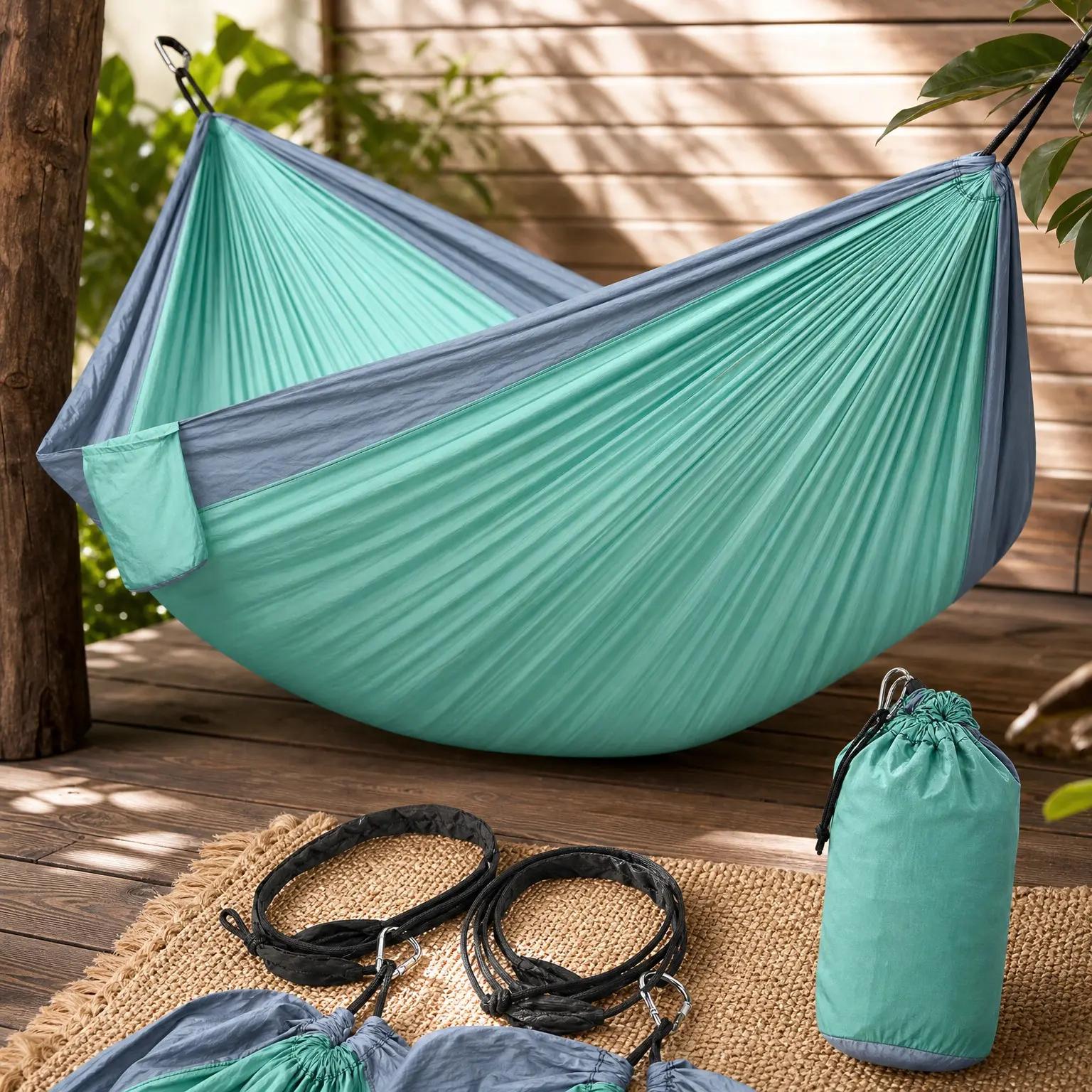 2-Person Camping Hammock - Double Tree Hammock - Portable & Heavy Duty - Perfect for Outdoor & TravelGift