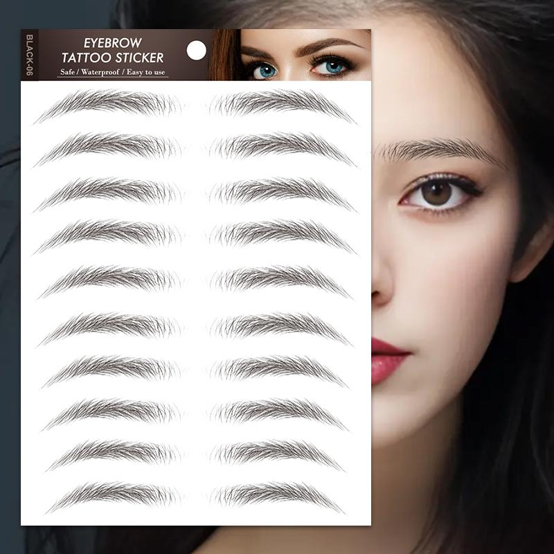 Eyebrow Tattoo Sticker, Quick Application, Natural Look, Multi-Pack, Easy Brow Lift, Create Realistic Makeup, Waterproof Temporary Tattoos, Ephemeral Tattoos