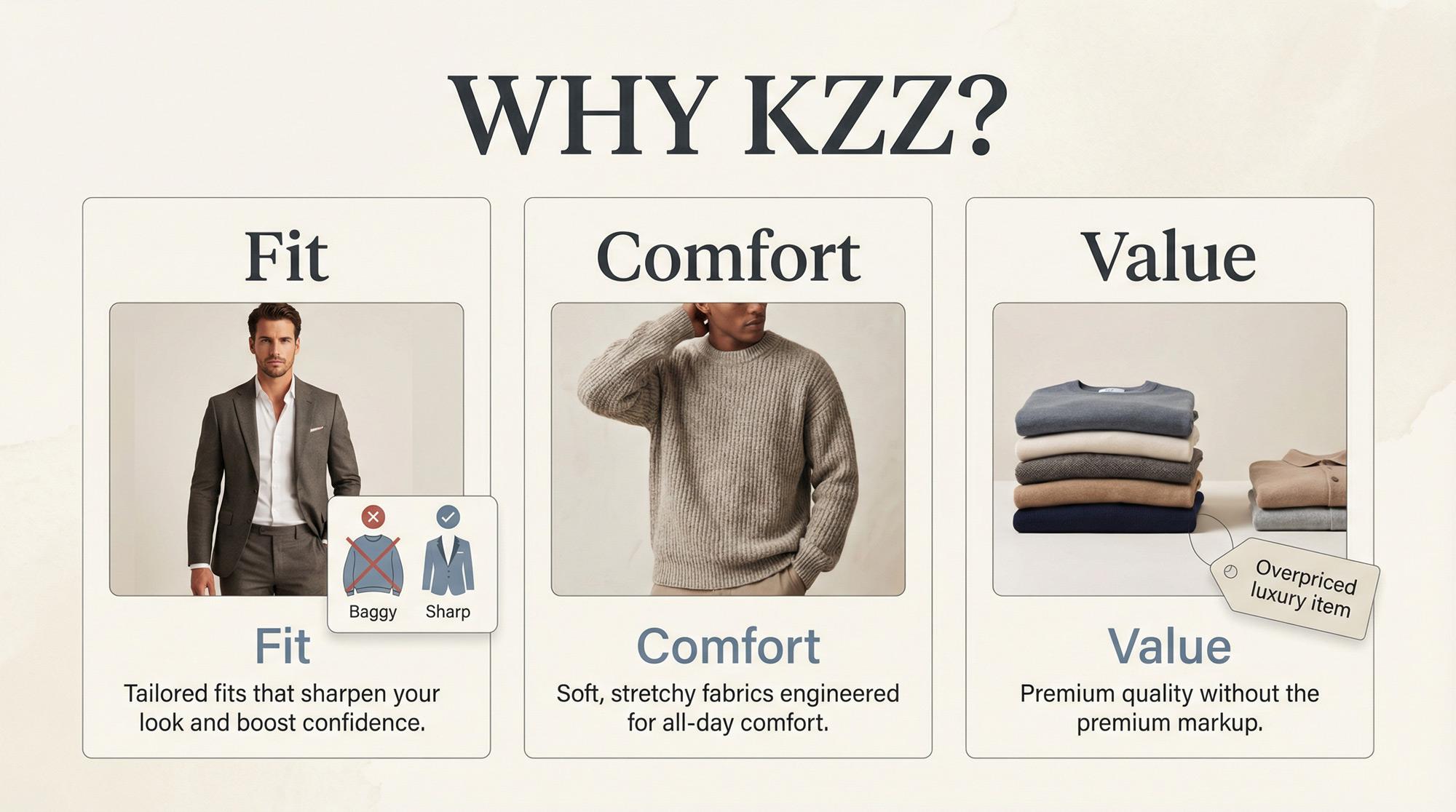 KZZ Men's Classic Solid Button-Front Lapel Neck Midi Coat, Regular Fit Stylish Long Sleeve Menswear Outerwear for Fall & Winter, Beige Khaki Tops Outfits for Daily Wear Christmas Gifts for Him