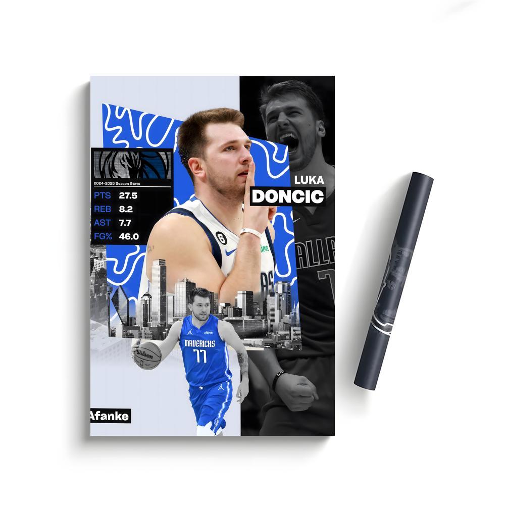 Luka Doncic Poster Bedroom Home Decor Art Poster Perfect Gift for Family and Friends