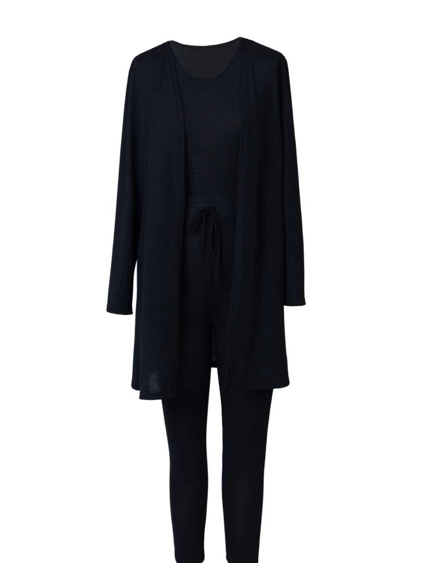 Women's Sleepwear Set Soft Knitted Vest Cardigan Tight Pants Comfortable Casual Home Wear Outdoor Sportswear