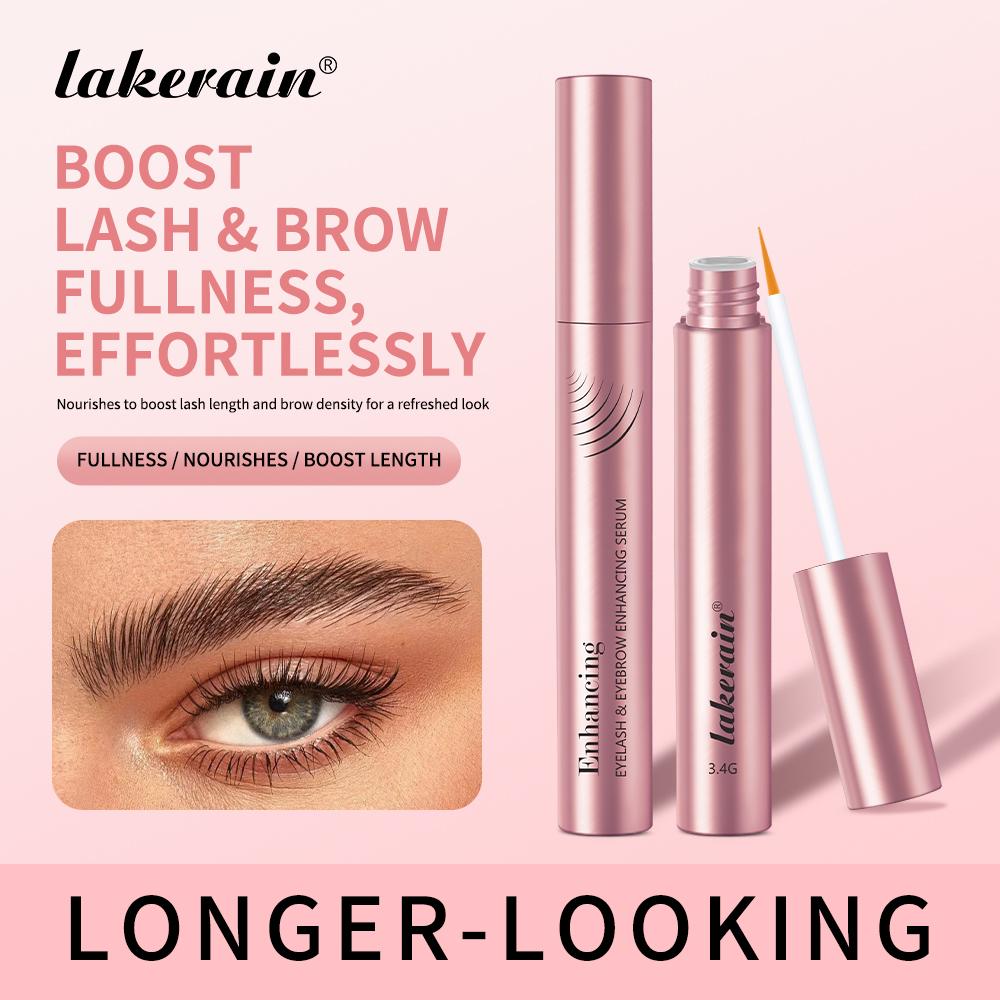 2 Counts Eyelash & Eyebrow Growth Serum 2-in-1 Lightweight Gel Lash Enhancers for Brows & Lashes, Strengthen Eyelashes, Nourish Eyebrows, Condition Eyelashes with Peptides, Fast-Absorbing Non-Sticky, Ideal for Sparse Hair Daily Care Pre-Makeup Routine