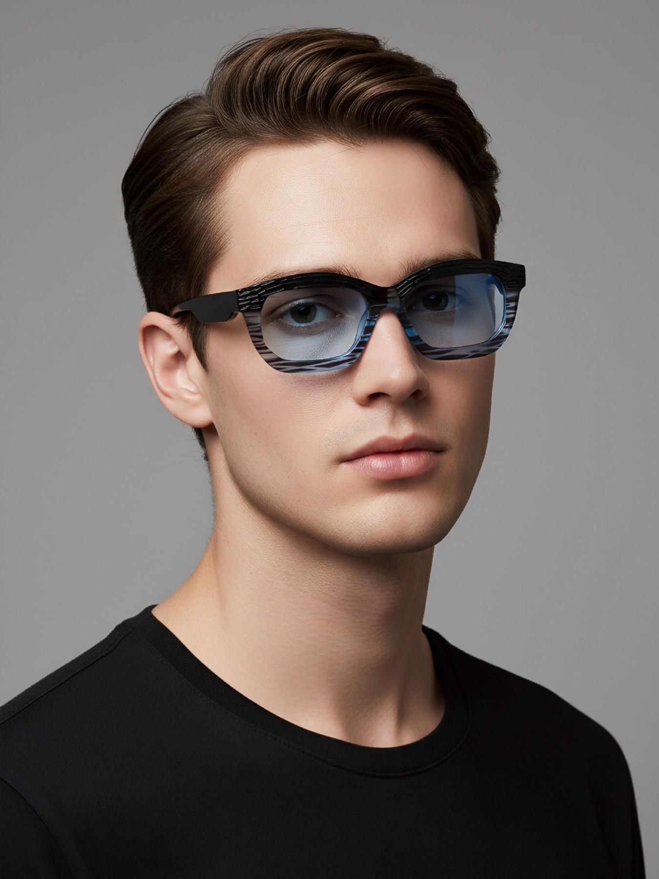 Men's Retro Tortoiseshell Thick Frame Cat Eye Glasses, Unisex Fashion Eyewear, Street Style Essential, European and American Trend