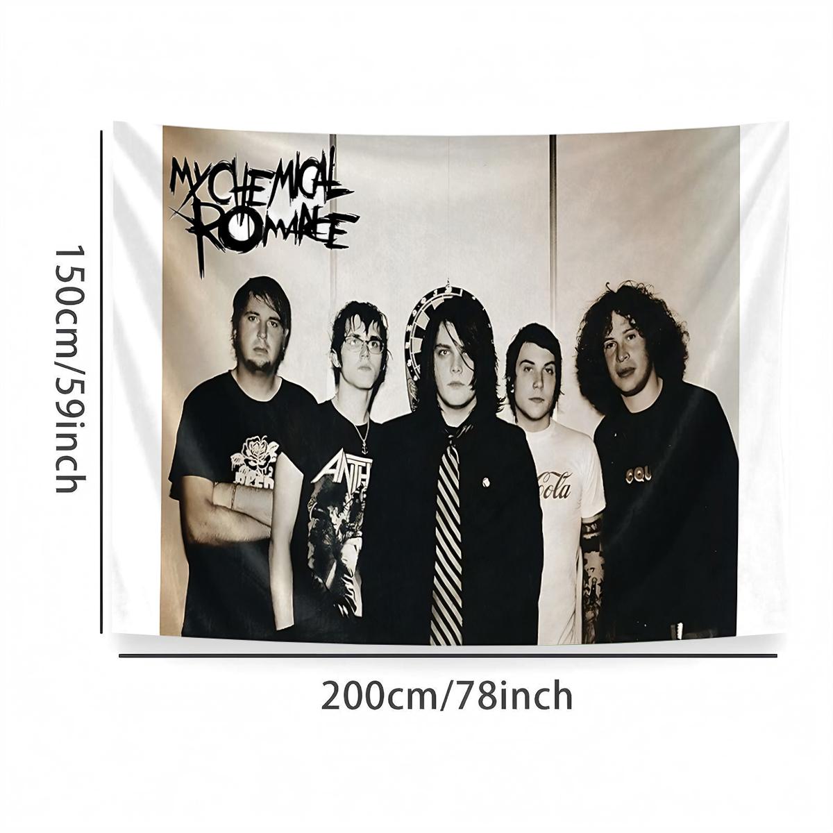 My Chemical Romance Tapestry, a horizontal decorative tapestry suitable for living room, bedroom, office or party decoration, the perfect gift idea, Home Bedroom Decor, wall decoration tapestry.