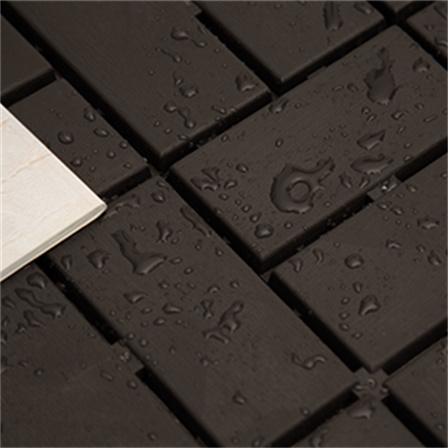 Patio Interlocking Composite Deck Tiles - 12"x12" Checked Design 4-Slat Plastic Tiles with Drainage, All-Weather Outdoor Flooring for Lawn, Bathroom (Brown, Pack of 36)