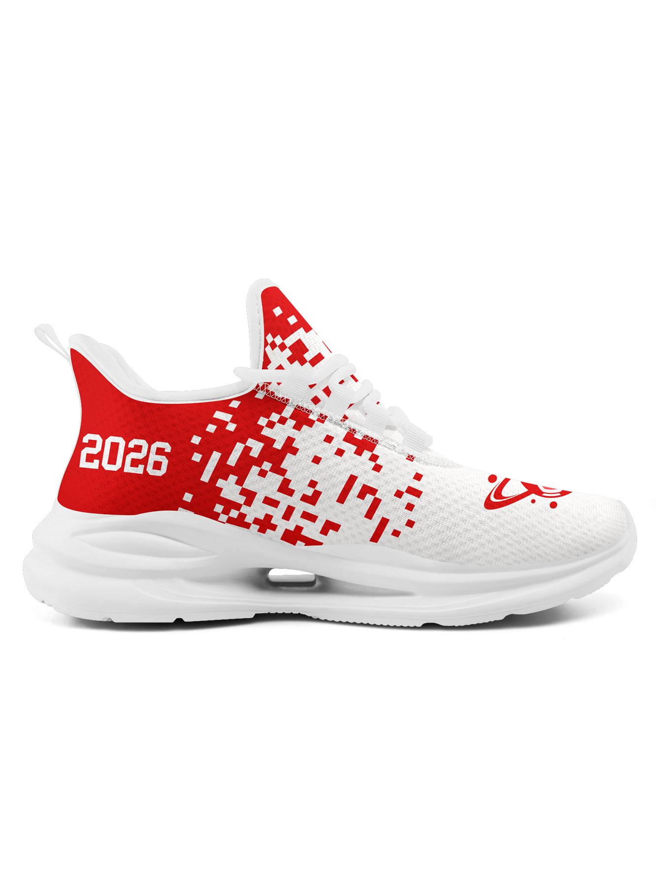 COOLCUSTOMIZE Men's SUI 2026 Soccer Pixel Art  Sports Shoes, Stylish Breathable Running Sneakers, Casual  Footwear