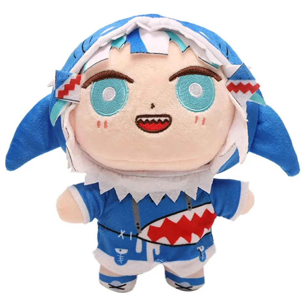 Kawaii Gawr Gura Plush Hololive Friends with U Plush Toys Cute Peripheral Figure Dolls Fans Birthday Gifts Kids Toys Room Decor