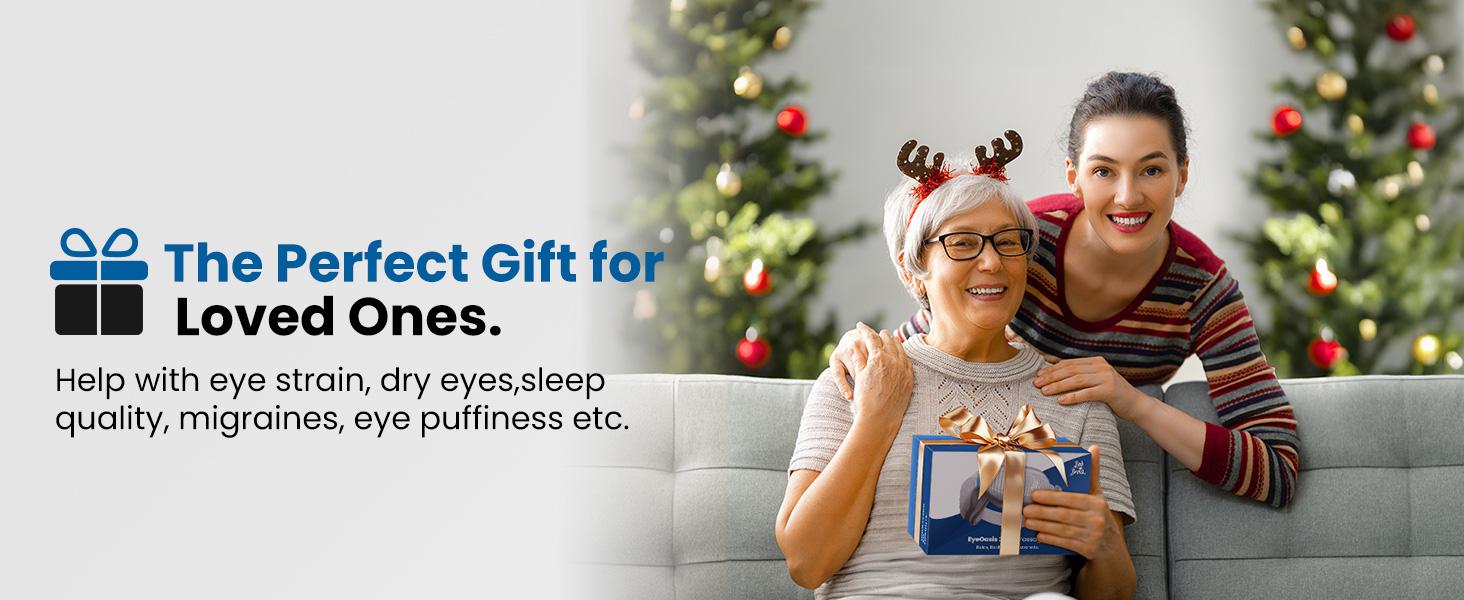 【BOB AND BRAD Eye Massager】with Heat and Cooling Therapy, Adjustable Comfort Heated & Cooling Massaging Device Eye Mask for Eye Strain Dry Eye Relief, Improve Sleep, EyeOasis 2 Eye Massager for Migraines, Christmas Gifts for Women Men Dads, Mom, Husbands