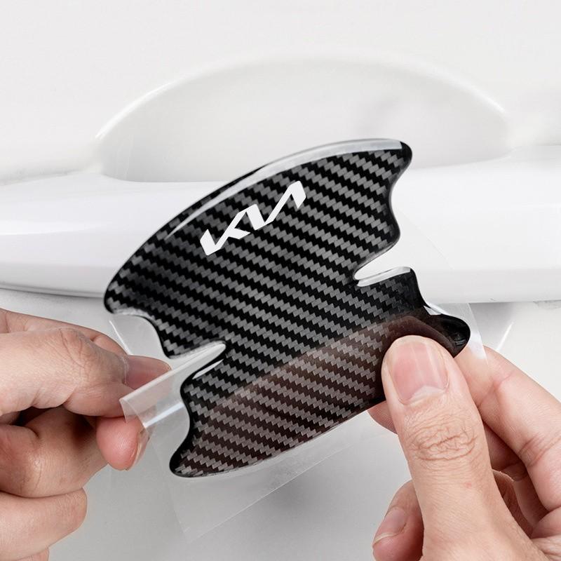 4/8pcs Car Door Handle Bowl Anti-Collision Protective Stickers, Car Decals, Fits Kia Ceed Sportage Rio Proceed K5 Optima Sedona Forte Cerato Venga Soul K3 K5