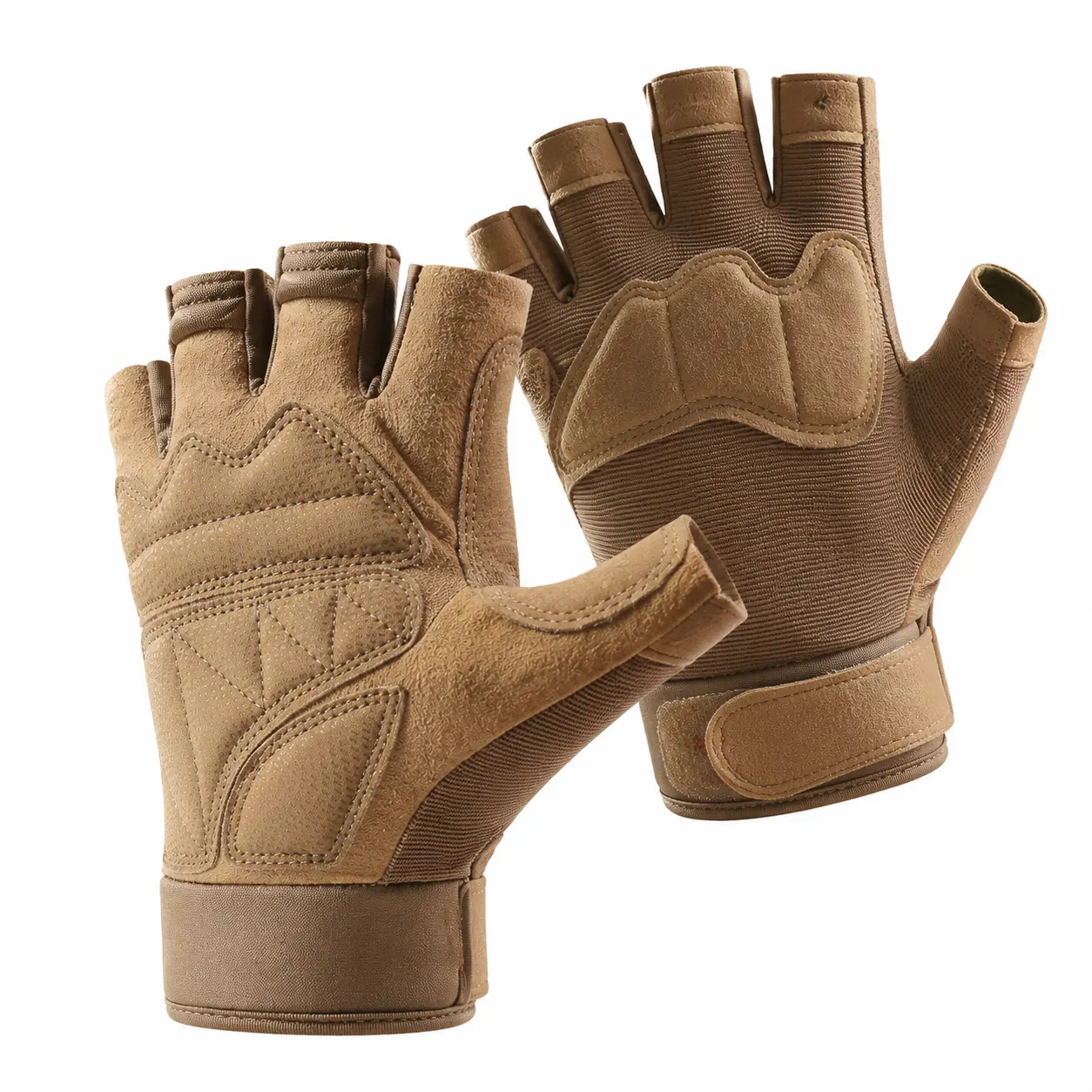 Men's Tactical Half-Finger Gloves for Spring and Summer Outdoor Activities – Breathable, Anti-Slip, Abrasion-Resistant Design Ideal for Cycling, Hiking, Mountaineering, Fitness Training, and Everyday Active Use