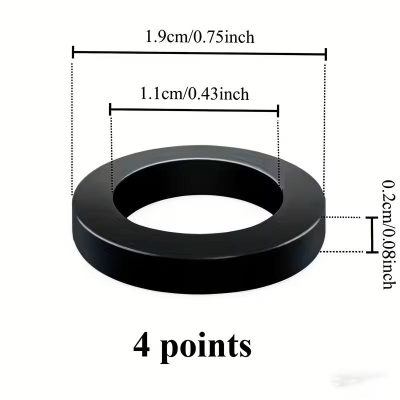 30pcs High-Quality Rubber O-Ring Set, Ideal for Wave Pipes, Shower Hoses, Faucets, Water Heaters, Durable and Non-Slip, Essential Repair Kit