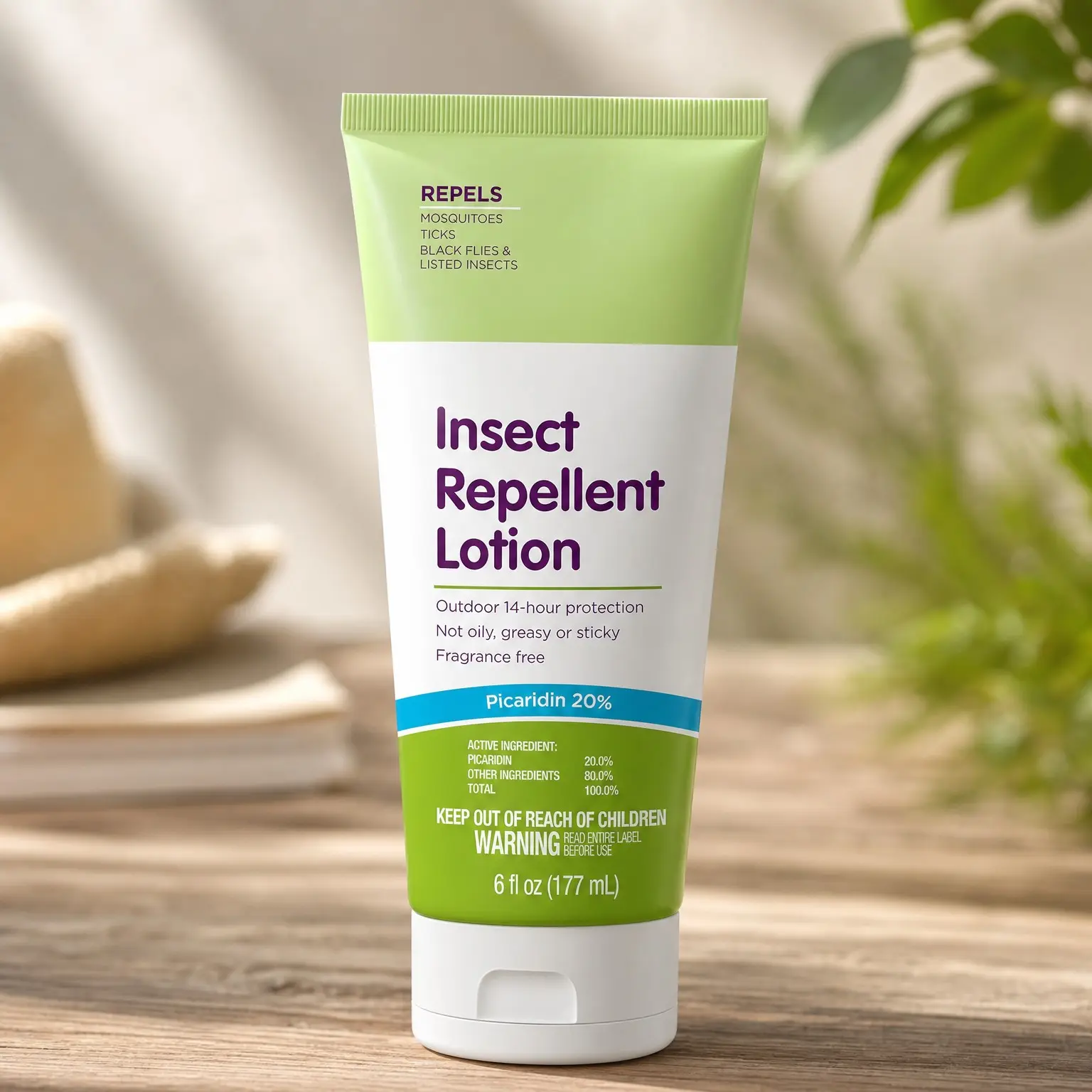 DEET-Free Insect Repellent Lotion for Mosquitoes, Ticks & Flies - 6 fl oz - Up to 14-Hour Protection - Fragrance-FreeGift