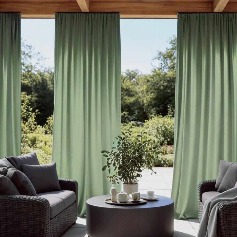 1pc French Cream Dreamy Sheer Curtain, Living Room Lazy Style, Lightweight Fabric, Fits French, Wood Styles, Cozy Atmosphere