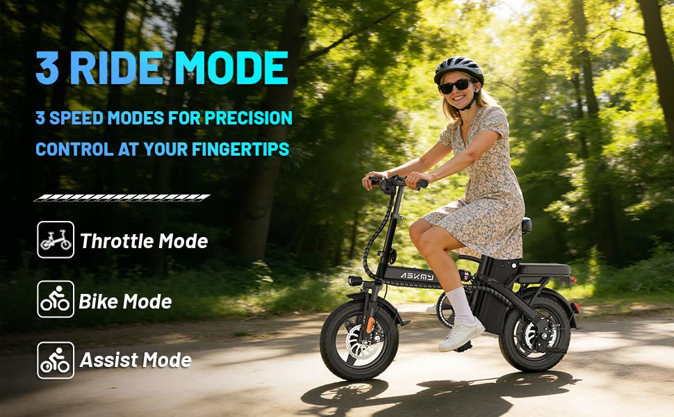 E14 Portable Folding E-Bike 1000W Peak Power, 45 Mile Range | 14" Small Wheel Design, Dual Disc Braking | UL2849 Certified, Puncture-Resistant Battery, 12-Month Warranty Commuting Scooter