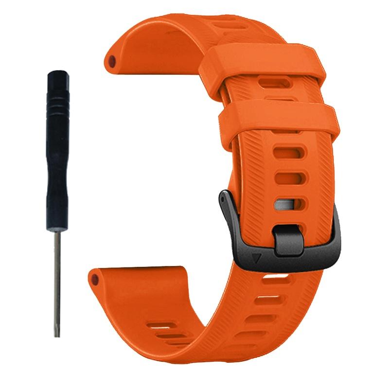 1 Pcs Casual Silicone Watch Band for Garmin Forerunner 955 Smartwatch Replacement Accessories Watch Straps (Strap Only, Watch Not Included)