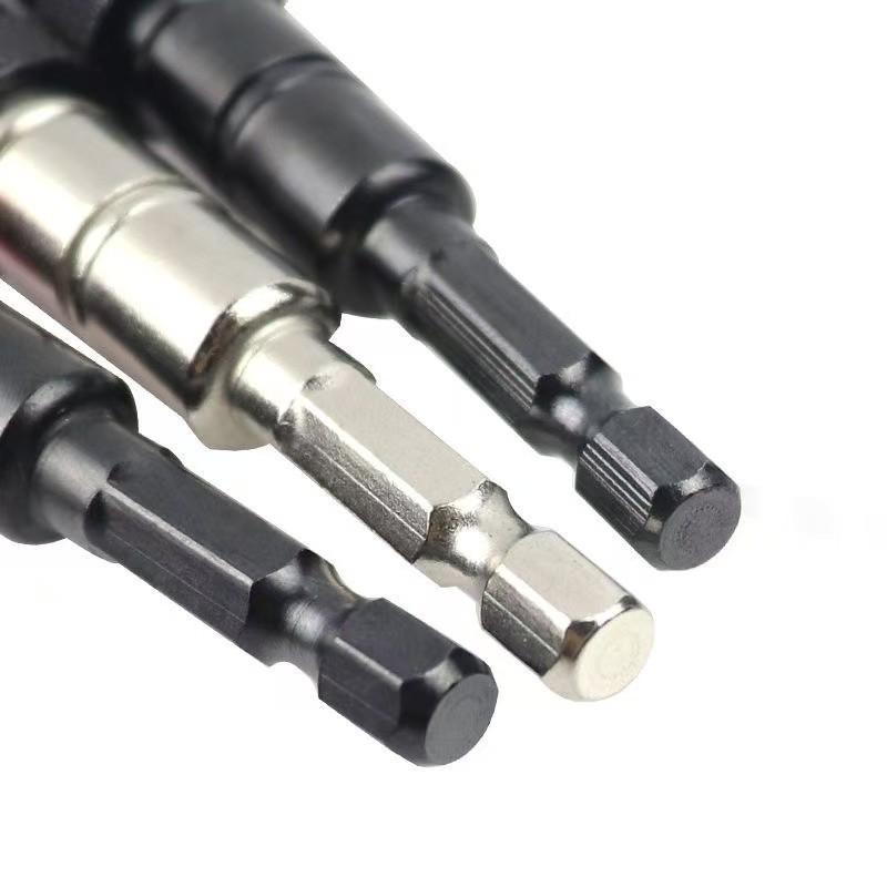 Hex Quick Release Drill Adapter Extension Rod, Multi-Angle Magnetic Swivel Handle, Long Self-Locking Screwdriver Bit Holder