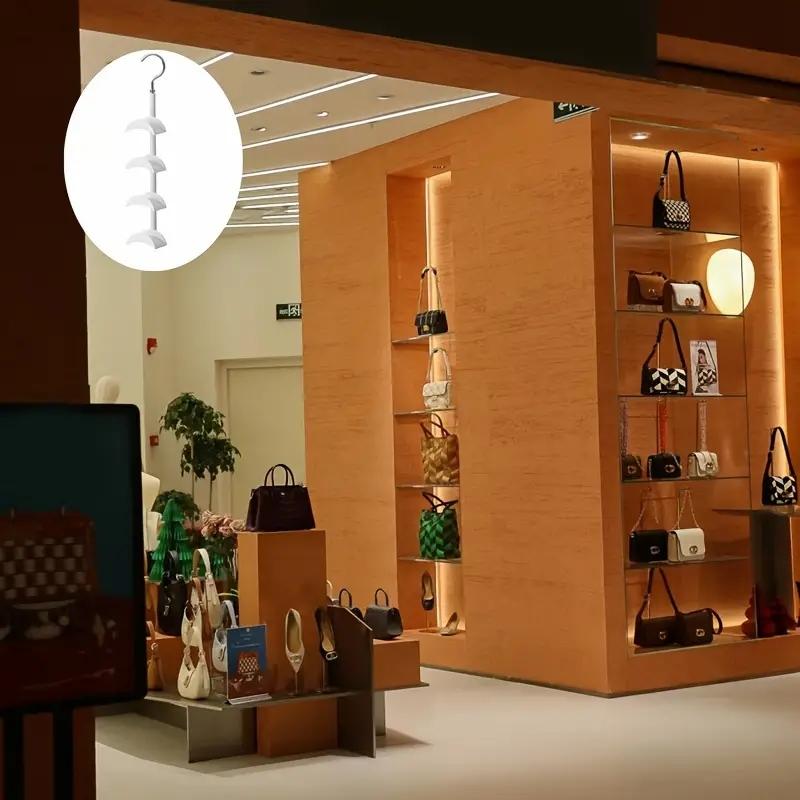 Rotating Hook Bag Storage Rack, Leather Belt Display Stand, Scarf Bra Hanger, Rotating Hooks, Organizer for Bags and Accessories, Pouch Holder