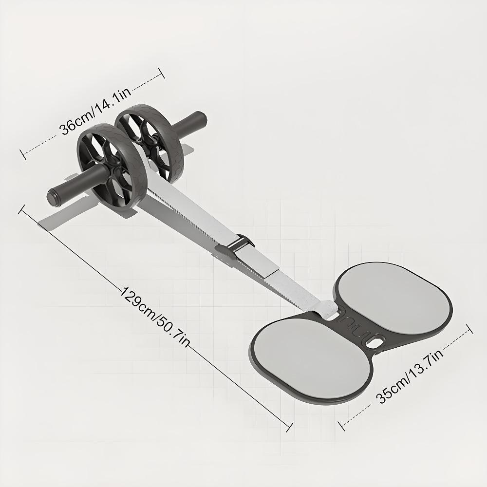 Automatic rebound ab roller with adjustable resistance, heavy-duty 330lb load-bearing. Non-slip surface and thick EVA knee pad protect joints. With unisex exercise guide for home ab training, compact portable for full core workout.