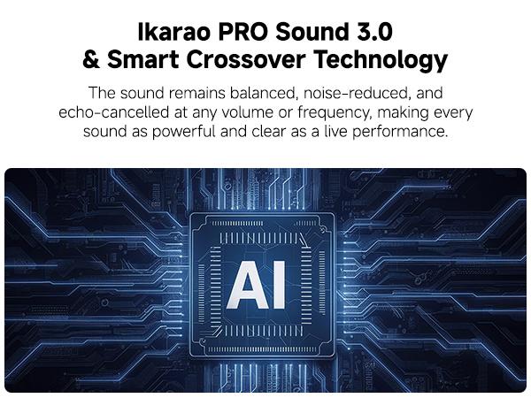 Ikarao Shell S2 Portable Bluetooth Karaoke Machine Device - 140W Stereo Sound System, Built-in Screen with Lyrics Display, 2 Self-Charging Wireless Microphones, Bluetooth and App Compatibility Speakers, TV Connectivity, Outdoor Audio for Home, Party Use s