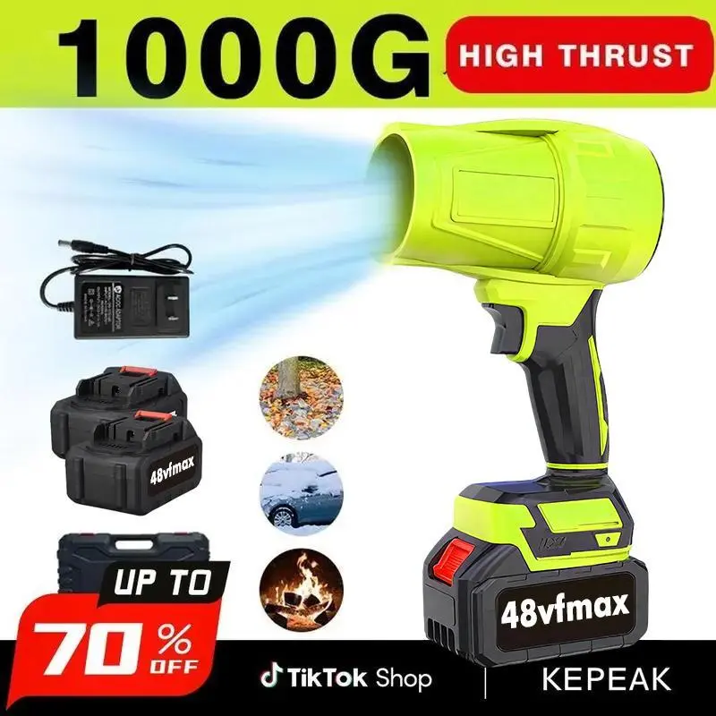 【Back To School】Cordless Turbo Jet Blower - 850W Rated Pure Copper Motor, 650g Tools and Gadgets, Clean Cars After Wash With Ease, Computer Keys Dust Cleaning, Handheld Garden Maintenance Tool, Holiday Gift
