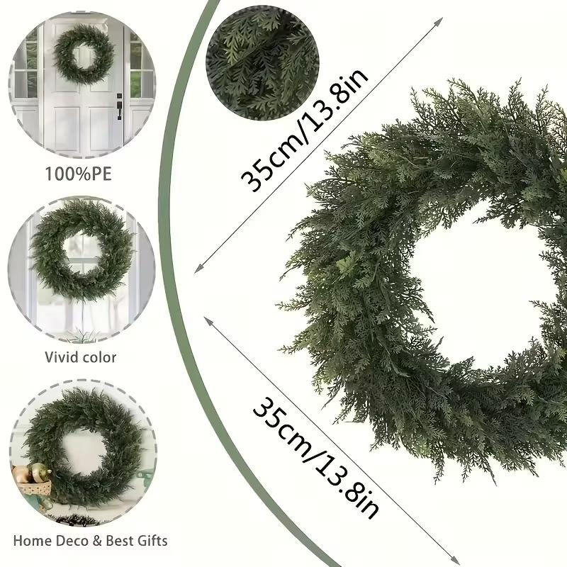 2pack Christmas Berry Pine Wreath, Artificial Norfolk Spruce, Indoor/outdoor Decoration, Perfect for Doors, Walls, Windows, Porches 2pack Christmas Berry Pine Wreath, Artificial Norfolk Spruce, Indoor/outdoor Decoration, Perfect for Doors, Walls, Windows, Porches