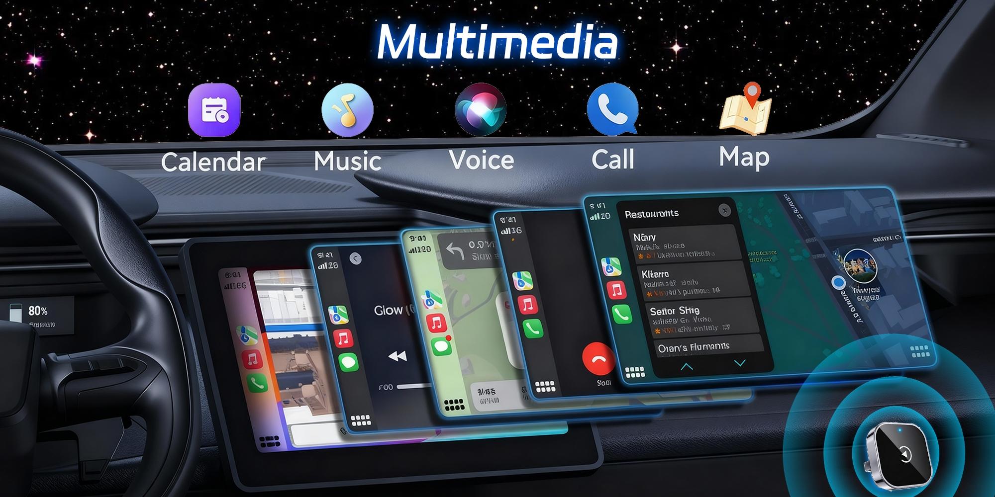 2026 Wireless CarPlay Adapter for iPhone/Android - Fast Connection, No Delay, Hands-Free Calling Wireless Adapter Mini USB Car Design, Apple CarPlay Plug-and-Play, Easy to Use,5.8GHz Dual-Band Bluetooth 5.0, Supports Both USB-A & USB-C Ports, 2026 Wireless CarPlay Adapter for iPhone/Android - Fast Connection, No Delay, Hands-Free Calling Wireless Adapter Mini USB Car Design, Apple CarPlay Plug-and-Play, Easy to Use,5.8GHz Dual-Band Bluetooth 5.0, Supports Both USB-A & USB-C Ports,