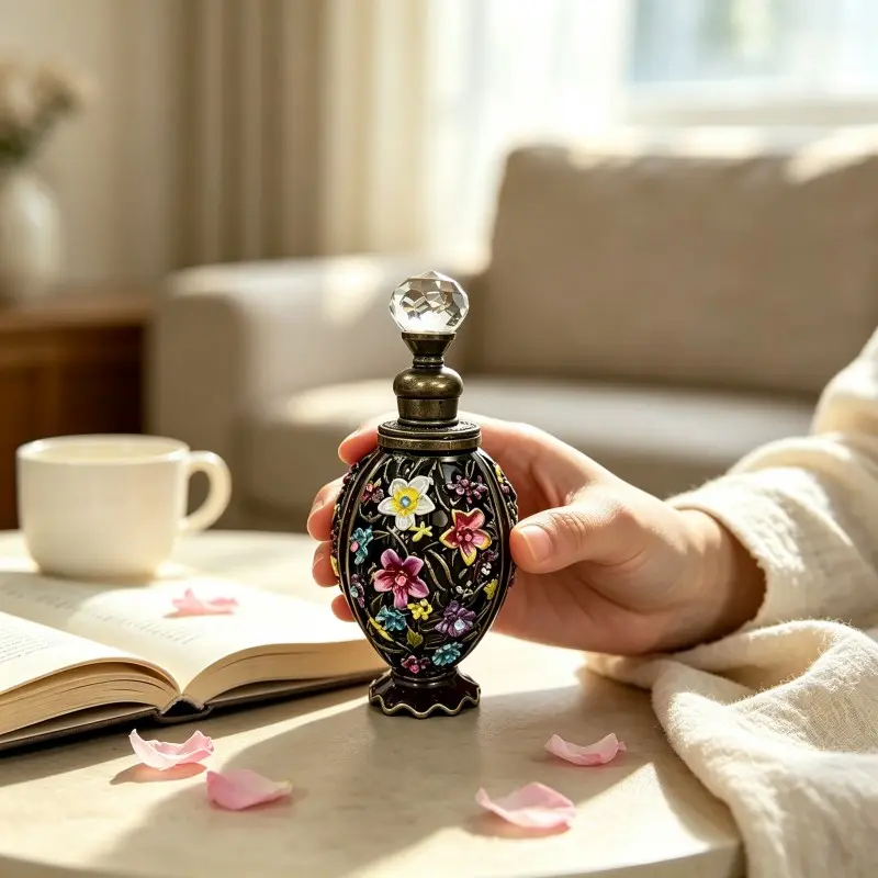 1pcs 12ML Essential Oil Bottle, European Style, Four Colors Available, Home Decor, Perfume, Essential Oil Dispenser