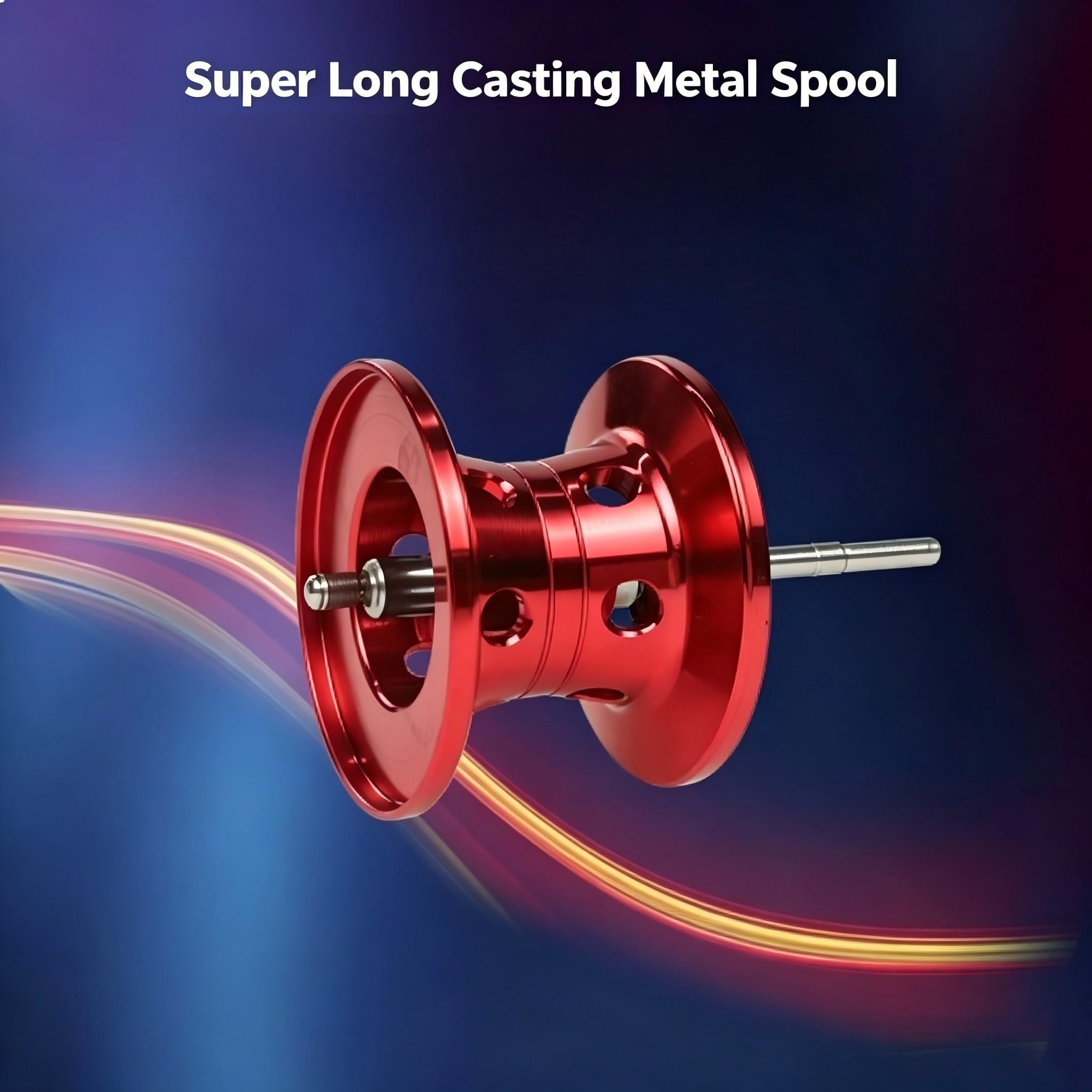 Double Brake Water Drop Reel, Anti-Explosion Line, 7.2 Gear Ratio, Long Cast Lure Reel, Left/right Hand Option, Beginner Lure Fishing Reel, Metal Line Cup, Tackle Supplies
