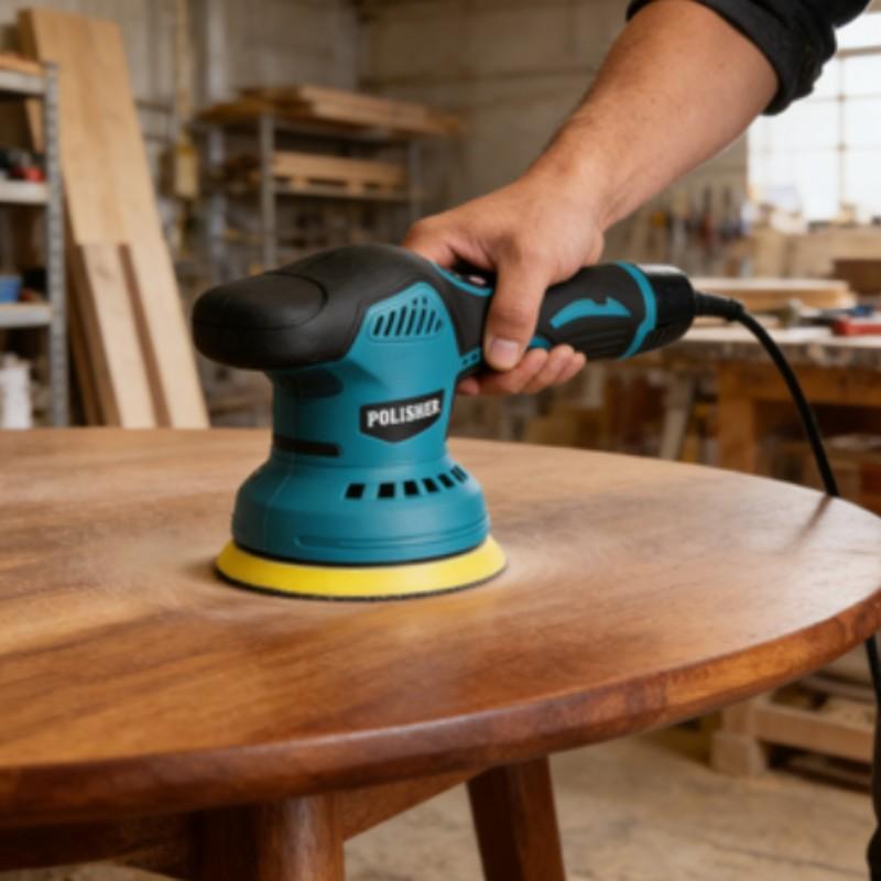 Lithium Battery Polish Wax Machine, Multi-Functional Handheld Car Beauty Floor Electric Polishing Machine, Wireless Polishing Tool