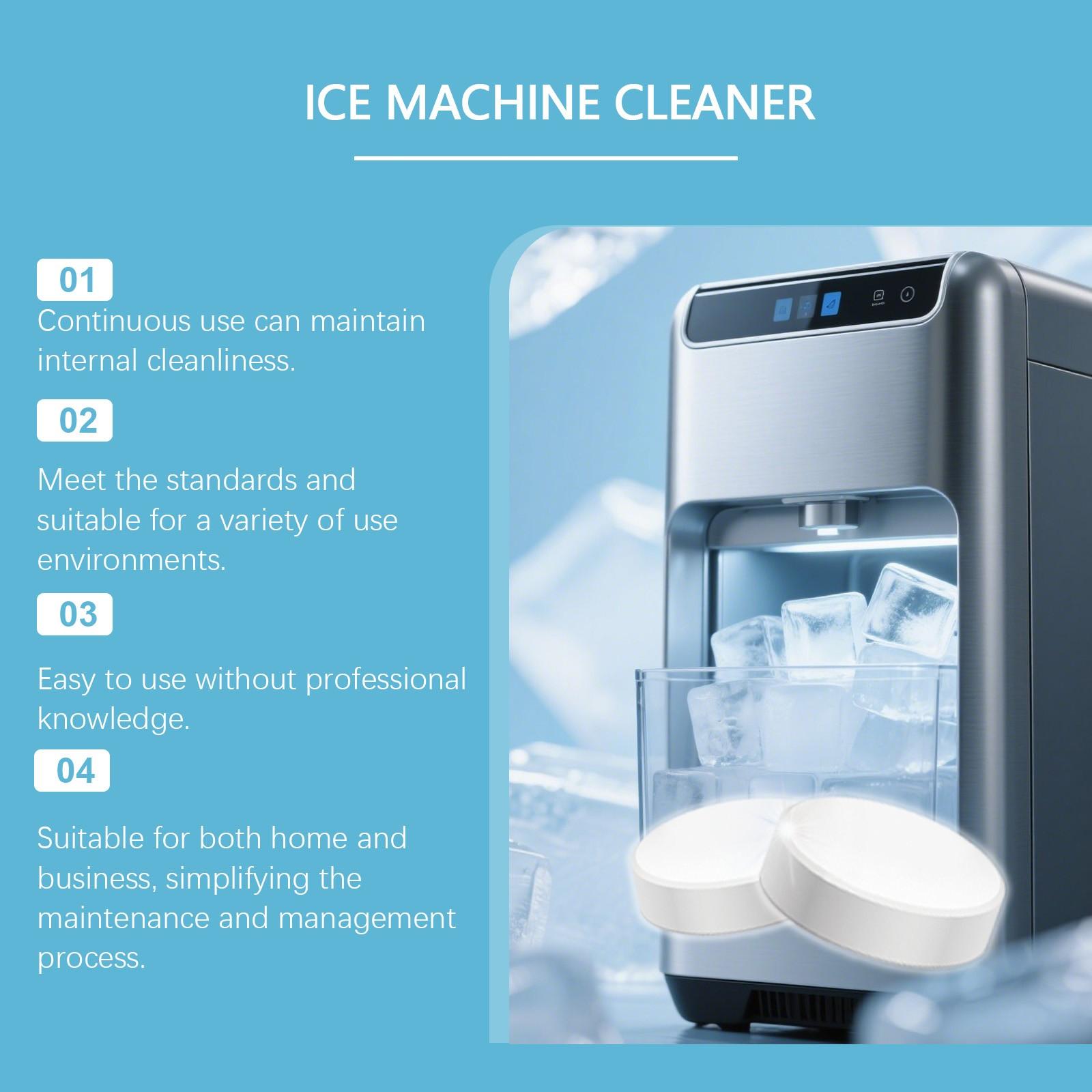 Ice Maker Cleaning Tablets, Deep Clean Deodorize Care Ice Maker Cleaner, Home Use, Removes Limescale Odor, Ca Prop 65 Compliant