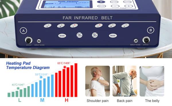 Ionic Foot Bath Detox Machine for 2 Users with Heating Belt, Dual Foot Detox Machine, 5 Detox Modes, Personal Massager for Home Beauty Salon Use Therapy Device