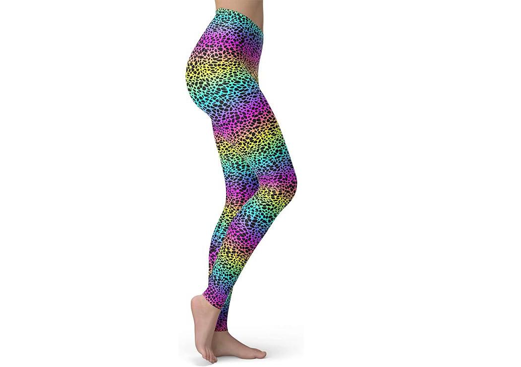Leopard print series printed sports leggings DIY women's yoga pants fitness pants