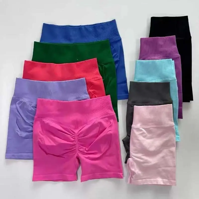 DF Impact Shorts – Seamless High-Waisted Scrunch Workout Shorts for Women