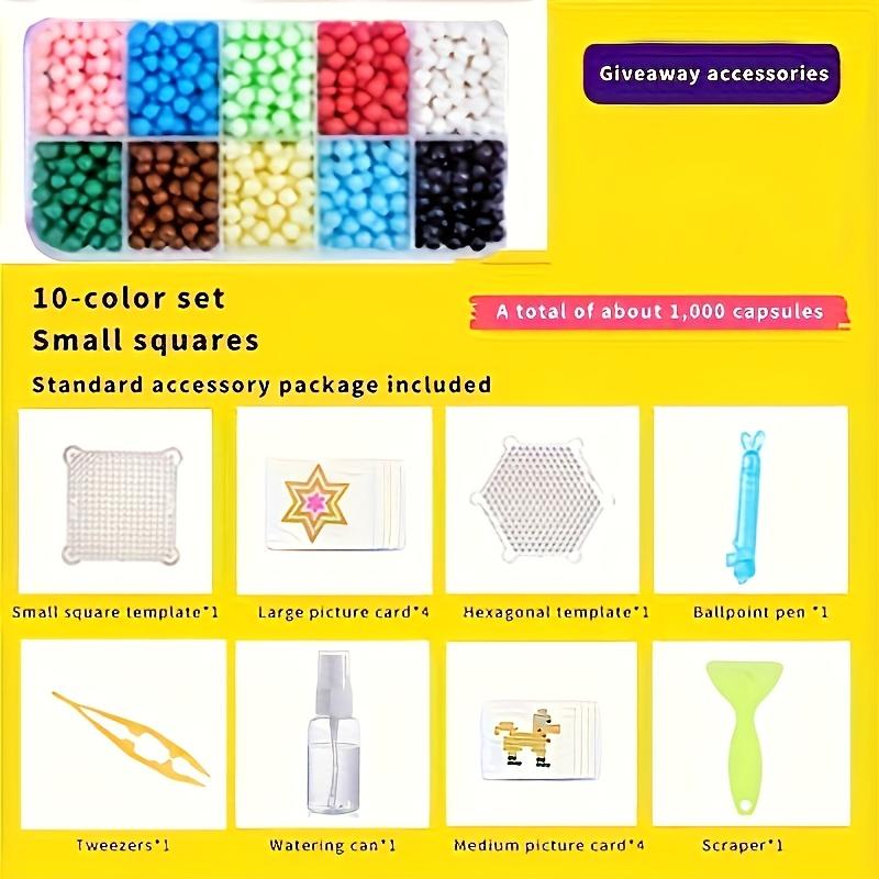 Magic Mist Beads DIY Kit, Handmade Water Stick Puzzle Beans, Perfect Gift Choice, Creative Art Craft Set for Kids & Adults, DIY Mix Beads