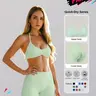 【Black Friday】Women's Solid Color Halter Top & High-Waist Shorts Sports Set, Yoga Active Wear, Sporty Breathable Quick-Drying Outfit for Yoga, Gym, Workout and Running
