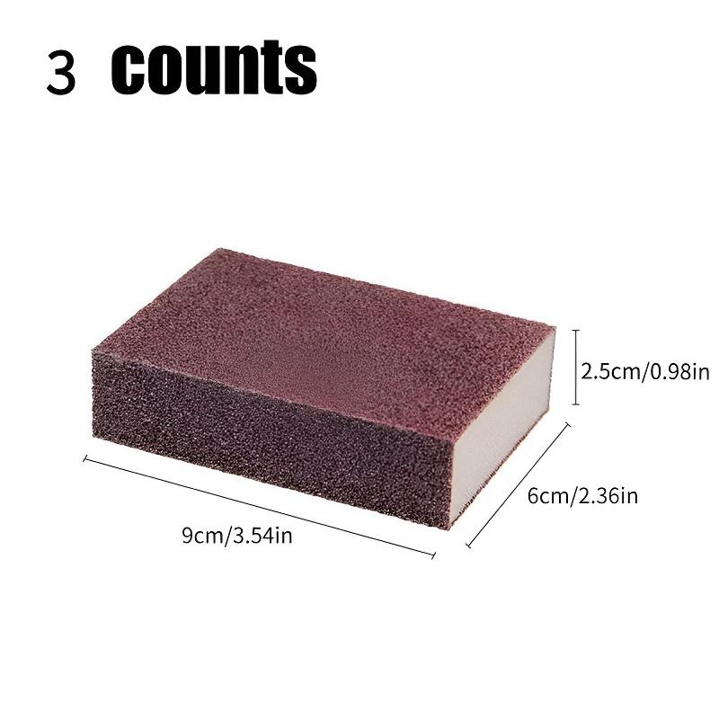 3 Pack Magic Emery Cleaning Sponge Rust Remover for Kitchen Pots Powerful Decontamination Tool Versatile Household Cleaning Gadget