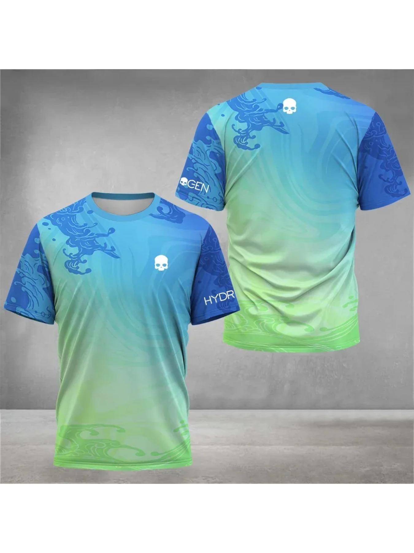 High-quality printed T-shirts for men and women, quick-dry summer badminton T-shirts