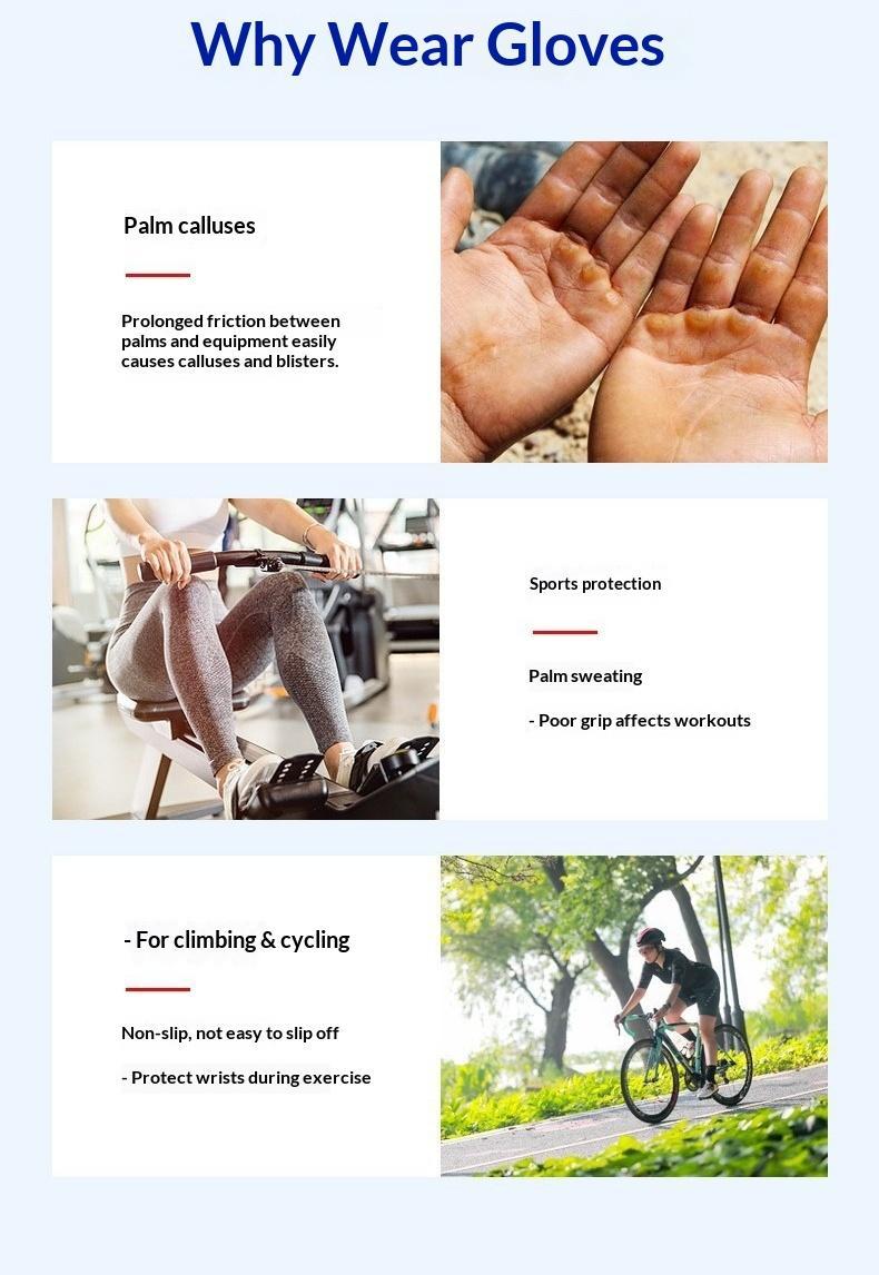Unisex Fitness Gloves — Weightlifting Gloves with Superior Grip. Lightweight, Half-Finger Gloves for Summer Outdoor Sports and Cycling; Suitable for Weightlifting, Cycling, Training, Fitness, Rock Climbing, and Rowing