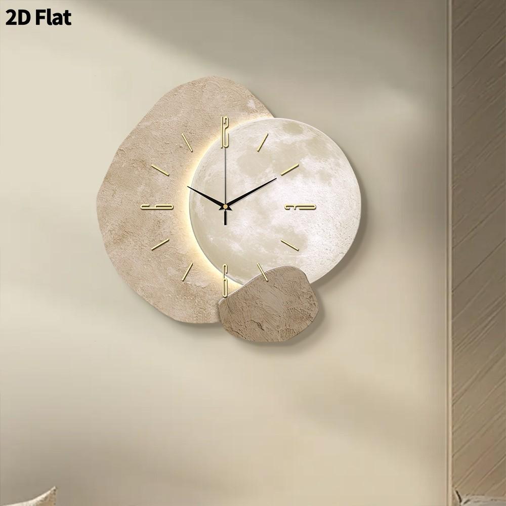 Creative Planet Decorative Wall Clock, Ultra-Quiet Sweep Movement, No Tick-Tick Sound, Perfect for Living Room, Bedroom, Office, Kitchen, Home Decor