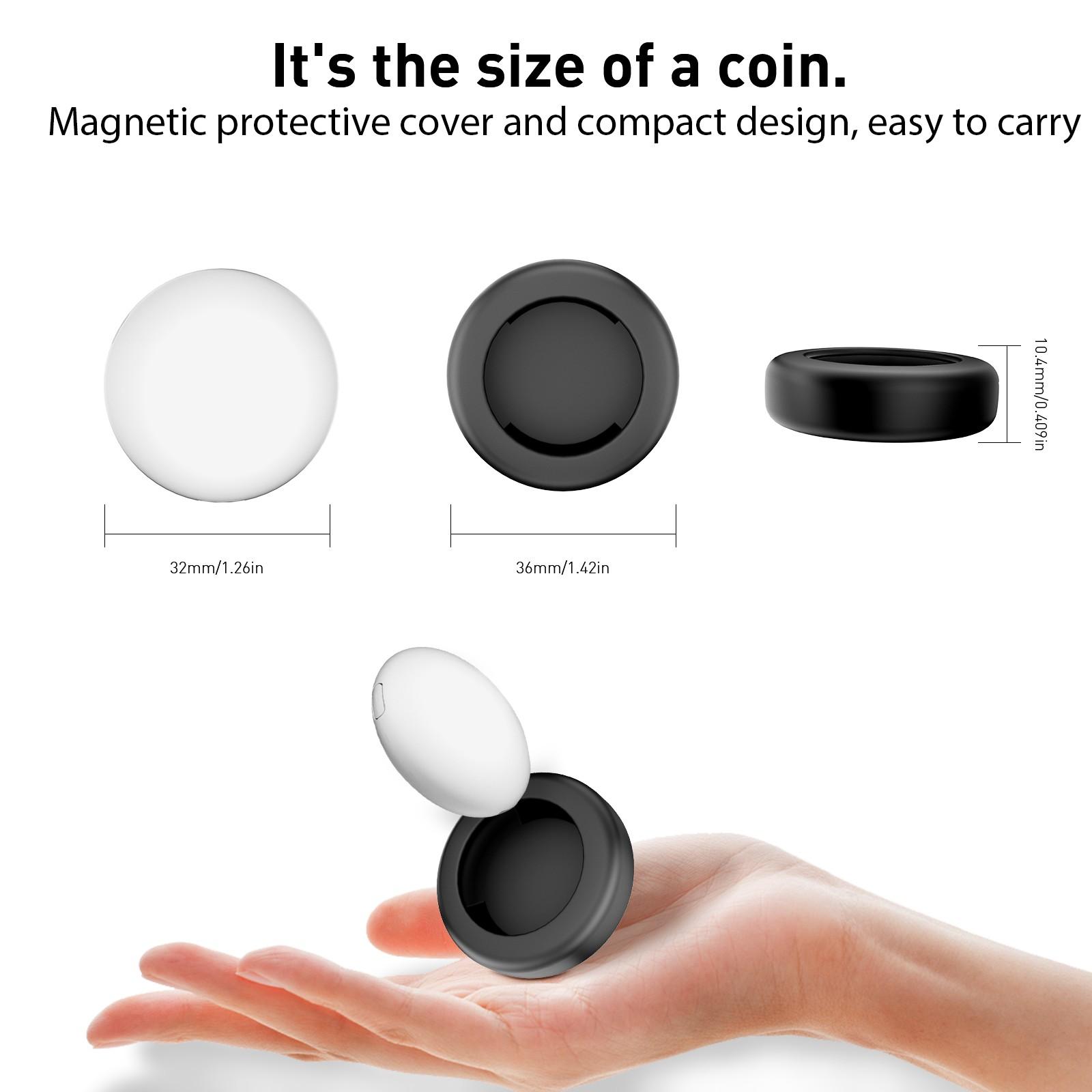 1/2/4pcs Flat Vehicle Locator with Magnetic Case, No Monthly Fee, Global Use, iOS System Only, Suitable for Cars, Bikes, Motorcycles, Pets, Luggage