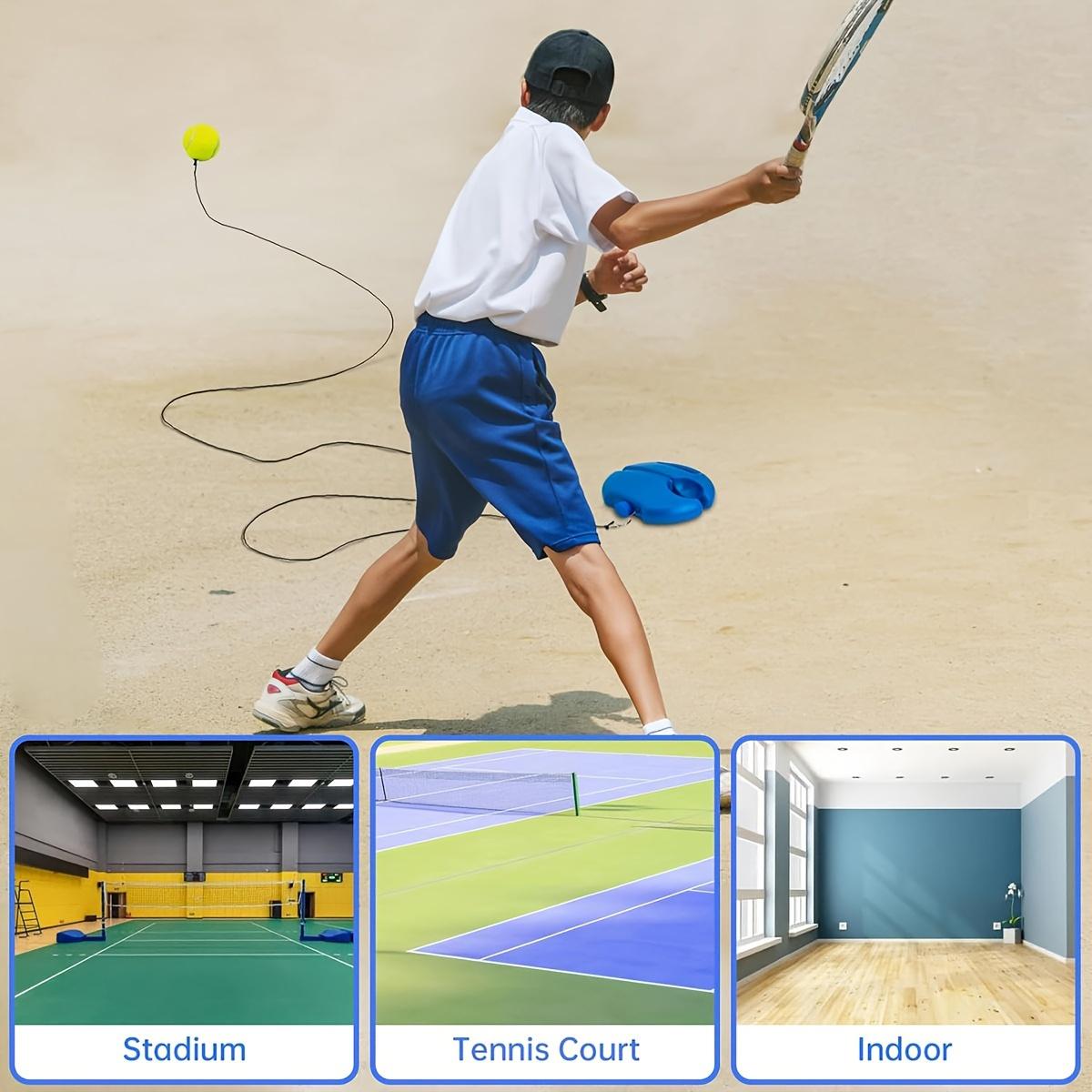1 set of tennis trainers equipment. 2 tennis bouncing balls and practice ropes - suitable for beginners - improve your tennis skills anytime, anywhere